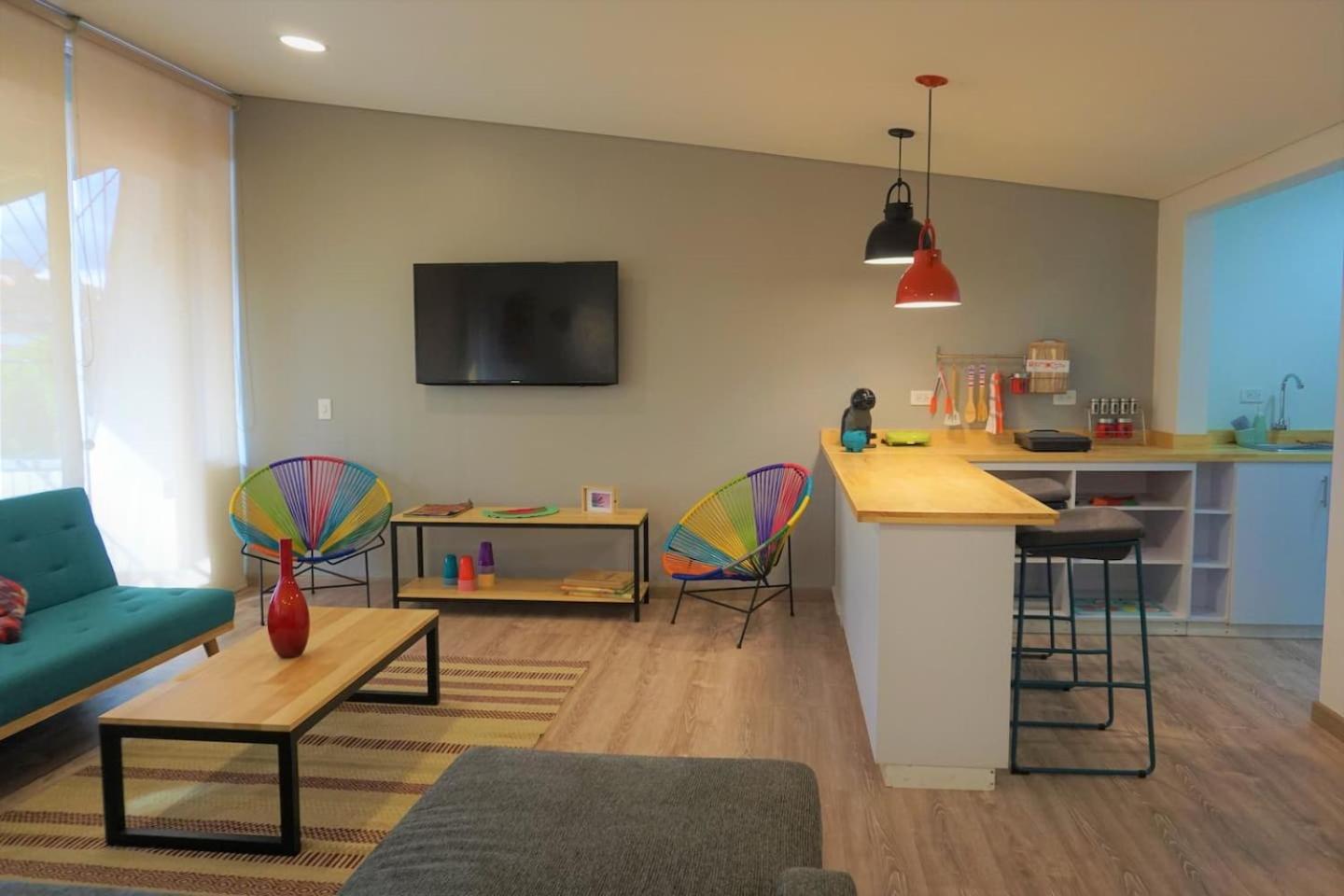 Bright, Stylish Terrace 5 Min To T Zone Andino Apartamento *